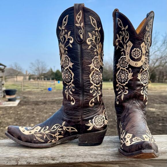 OLD GRINGO Lucky Horseshoe Boots Size 7 - Picture 3 of 8
